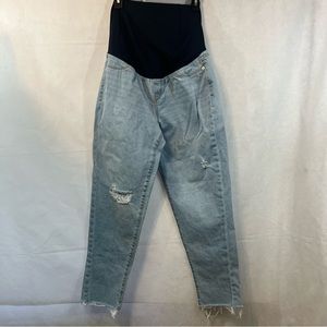 Isabel Maternity by Ingrid & Isabel Under Belly Boyfriend Maternity Jeans Size 6